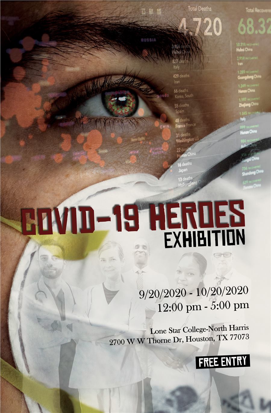 COVID-19 Heroes exhibition poster