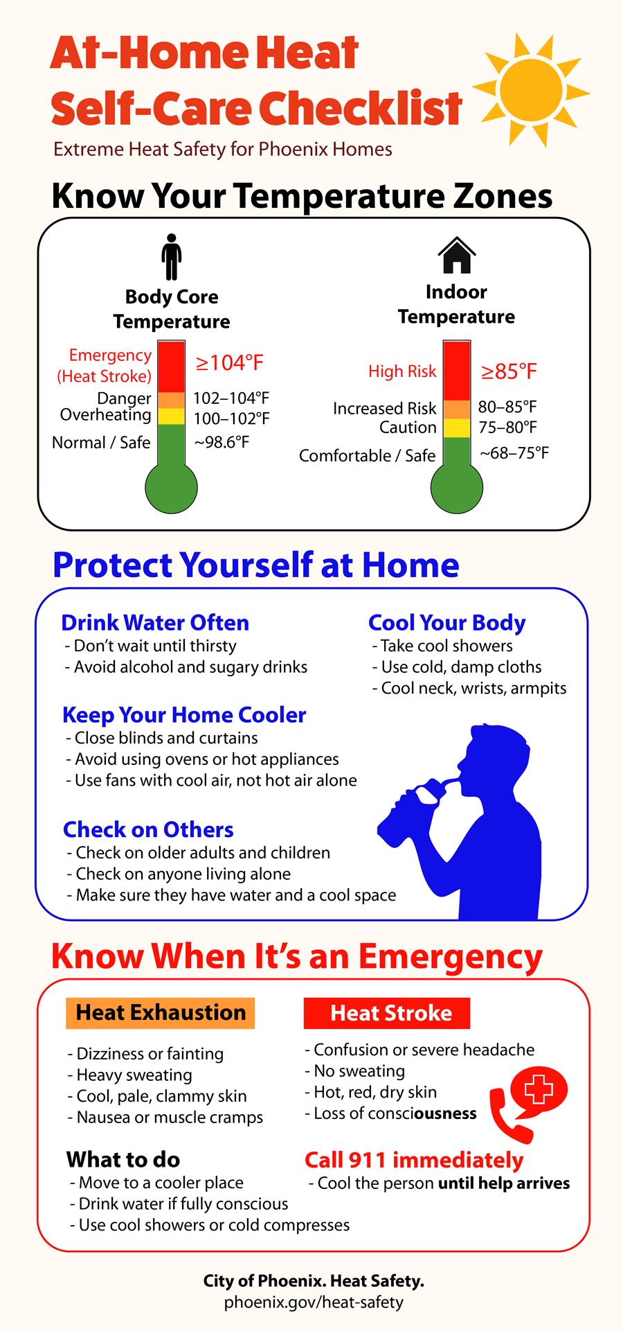 At-home heat safety checklist